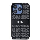 Original Case DKNY hardcase Leather Mono Stripe & Metal Logo DKHCP15XPRTHSLK iPhone 15 Pro Max tok fekete
