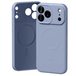 iPhone 17 Pro Max Lila Mercury félig szilikon MagSafe tok