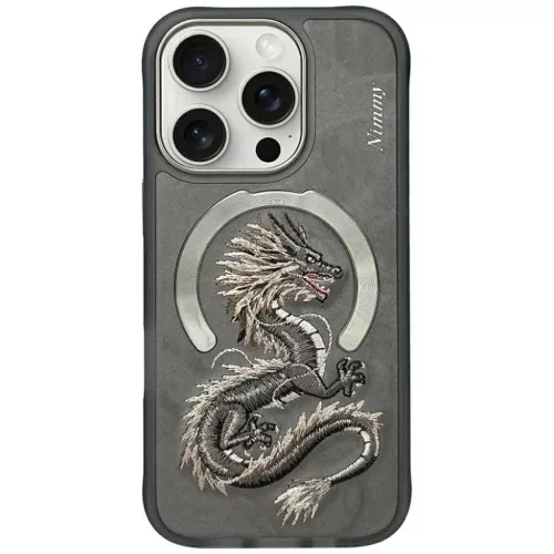 Nimmy Dragon MagSafe tok iPhone 16 Pro - Szürke