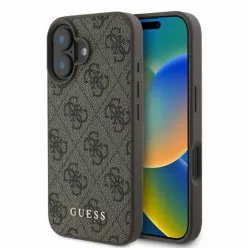   iPhone 16 Barna GUESS Original Case 4G Classic GUHCP16SG4GFBR merev tok