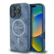 iPhone 16 Pro kék Eredeti GUESS keménytok 4G Ring Classic Logo MagSafe GUHMP16LG4GFRB