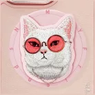 Nimmy Glasses Cool Cat MagSafe tok iPhone 16 Pro-hoz - Rózsaszín