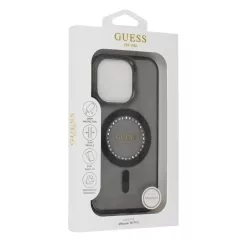   iPhone 16 Pro fekete Original Case GUESS IML Rhinestones Magsafe GUHMP16LPFTDTEK tok