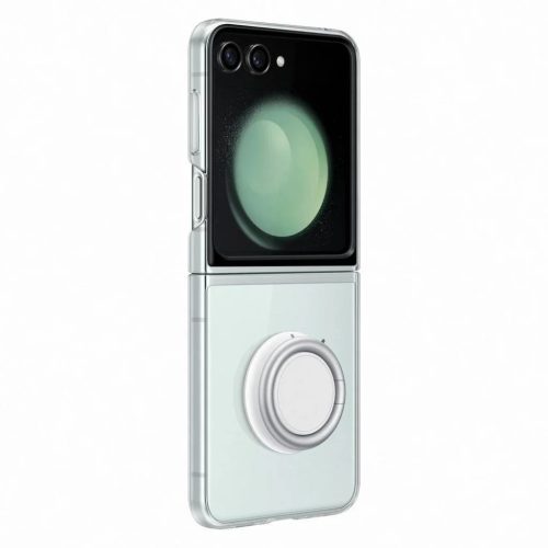 Szilikon Gadget tok Samsung Galaxy Z Flip 5 + USB C 25W töltő - átlátszó