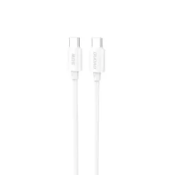 Dudao L4C USB-C / USB-C kábel 30W 2m - fehér