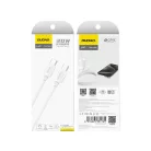 Dudao L4C USB-C / USB-C kábel 30W 2m - fehér