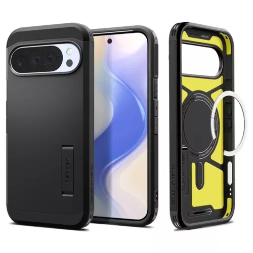 Google Pixel 10 Pro XL Fekete Spigen Tough Armor MagSafe tok