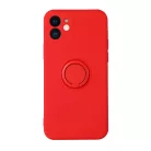 iPhone 13 Pro Max Vennus szilikon tok hátlapi gyűrűvel piros