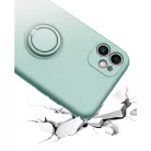 iPhone 13 Pro Max Vennus szilikon tok hátlapi gyűrűvel piros