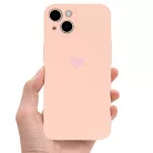 iPhone 13 Pro Max Vennus szilikon tok szív mintával rózsaszín