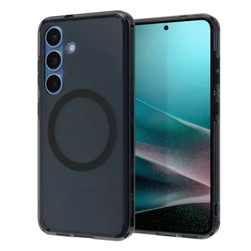 Samsung Galaxy S25 Fagyos fekete Spigen - Ultra Hybrid MagSafe tok