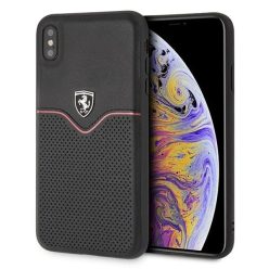   Ferrari Hardcase FEOVEHCI65BK iPhone Xs Max fekete/fekete Off Track Victory tok