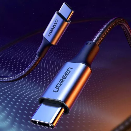 Ugreen US316 70428 USB-C - USB-C PD QC FCP kábel 100W 5A 480Mb/s 1.5m - szürke