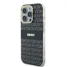 iPhone 16 Pro fekete Eredeti DKNY Repeat Texture Pattern Stripe DKHMP16LHRHSEK tok