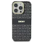 iPhone 16 Pro fekete Eredeti DKNY Repeat Texture Pattern Stripe DKHMP16LHRHSEK tok