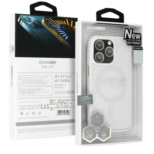 iPhone 14 Plus Idear W18 MagSafe kompatibilis tok fehér