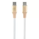 Guess Type-C USB kábel - USB-C - USB-C 1.5m Gyors Töltés világos arany