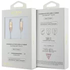 Guess Type-C USB kábel - USB-C - USB-C 1.5m Gyors Töltés világos arany