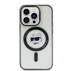 iPhone 15 Pro Max átlátszó Eredeti Tok KARL LAGERFELD IML Choupette's Head Magsafe KLHMP15XHCHNOTK