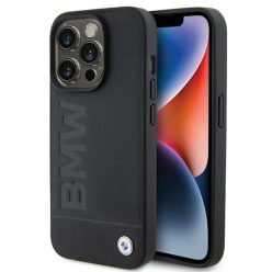   iPhone 15 Pro Max Fekete BMW Original Case Bőr Dombornyomott BMHCP15XSLLBK tok