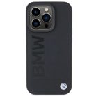 iPhone 15 Pro Max Fekete BMW Original Case Bőr Dombornyomott BMHCP15XSLLBK tok