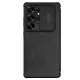 Nillkin Qin Pro fliptok Samsung Galaxy S25 Ultra-hoz kamerafedéllel - fekete tok