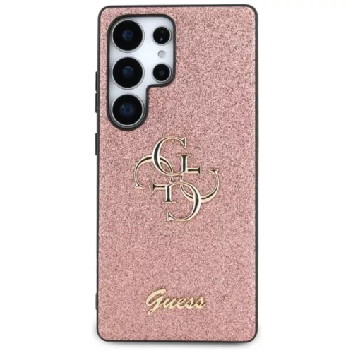 GUESS tok Samsung Galaxy S25 Ultra GUHCS25LHG4SGP (Fix Glitter Big 4G) rózsaszín tok