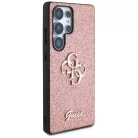 GUESS tok Samsung Galaxy S25 Ultra GUHCS25LHG4SGP (Fix Glitter Big 4G) rózsaszín tok