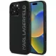 Apple iPhone 16 Pro Fekete KARL LAGERFELD KLHCP16LRBKGVCK tok (3D Gumi Megnyújtott Csillogás)