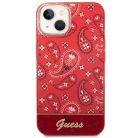 Guess GUHCP14MHGBNHR iPhone 14 Plus 6.7" piros/piros tok Bandana Paisley
