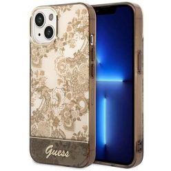   Guess GUHCP14MHGPLHC iPhone 14 Plus 6.7" okkersárga Porcelain Collection tok