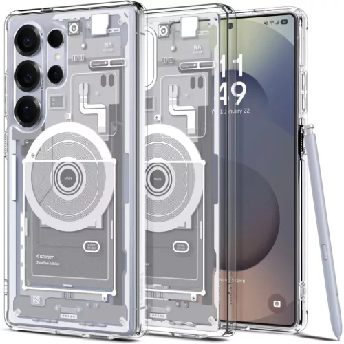 Galaxy S25 Ultra Fehér Spigen Ultra Hybrid Mag Magsafe Zero One tok