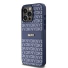 Original Case DKNY kemény tok bőr Mono Stripe & fém logó DKHCP15XPRTHSLB iPhone 15 Pro Max kék