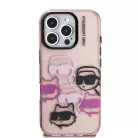 iPhone 16 Pro Pink Karl Lagerfeld IML Multi K&CH Heads tok