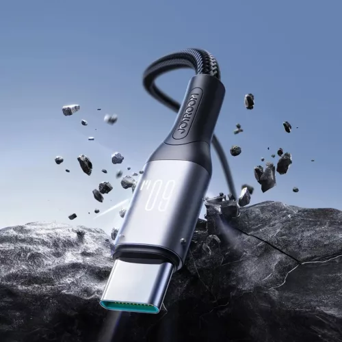 Joyroom S-A28 Flash Sorozat 60W USB-C - USB-C kábel 1m - fekete
