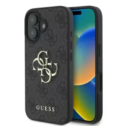   iPhone 16 Pro Fekete Eredeti GUESS 4G Big Logo GUHCP16L4GMGGR tok