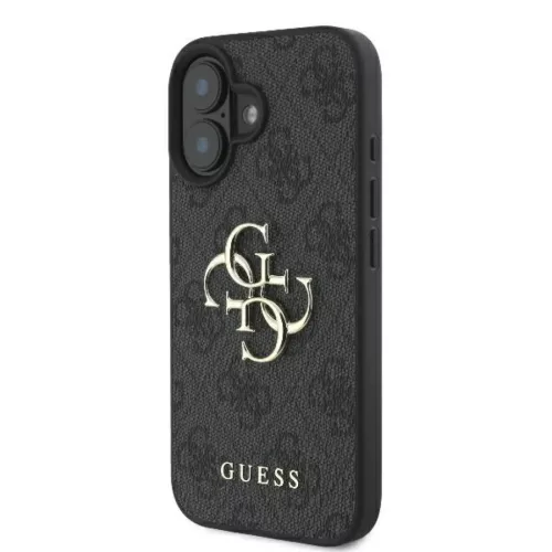 iPhone 16 Pro Fekete Eredeti GUESS 4G Big Logo GUHCP16L4GMGGR tok