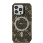 iPhone 16 Pro Barna Eredeti GUESS IML 4G Background Magsafe GUHMP16LH4DTEW tok