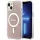 iPhone 16 Pro rózsaszín Eredeti GUESS IML 4G Magsafe GUHMP16LH4STP tok