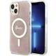 iPhone 16 Pro rózsaszín Eredeti GUESS IML 4G Magsafe GUHMP16LH4STP tok