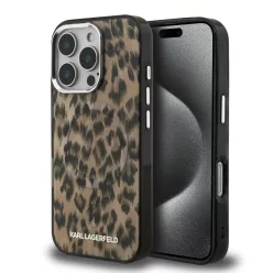 iPhone 16 Pro Barna Karl Lagerfeld IML Leopard MagSafe tok