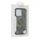 iPhone 16 Pro kék Eredeti tok GUESS IML Peony On 4G Background Magsafe GUHMP16LH4PYEEB