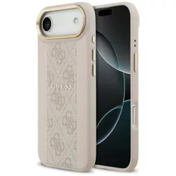 iPhone 17 Air Guess 4G Stripe MagSafe rózsaszín tok