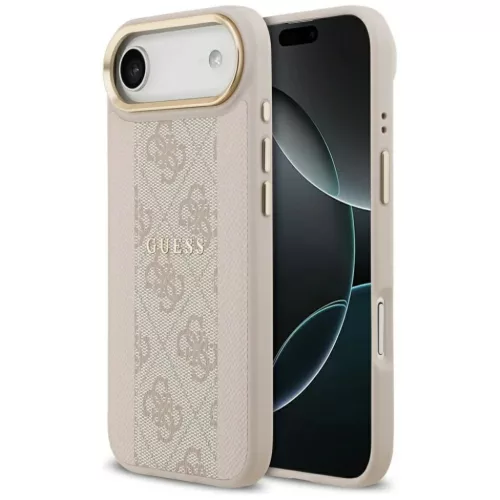 iPhone 17 Air Guess 4G Stripe MagSafe rózsaszín tok