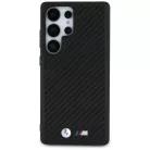 BMW bőr karbon MagSafe tok Samsung Galaxy S25 Ultra fekete tok