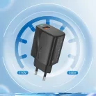 Foneng EU64 hálózati töltő - USB - 18W USB-Micro USB kábellel fekete