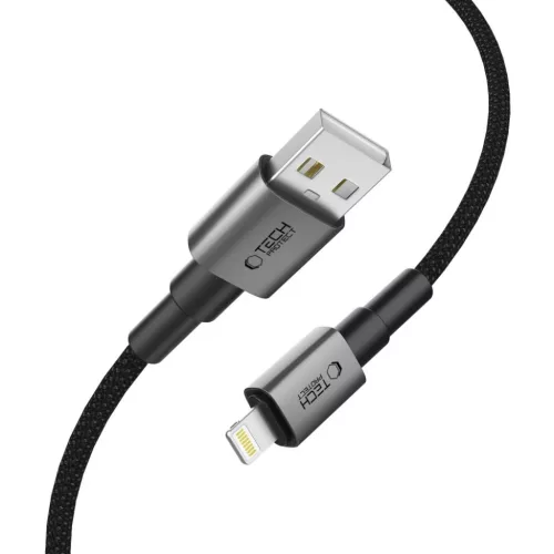 Tech-protect Ultraboost Dna Lightning Usb Kábel 15w/2.4a 100cm Vas Szürke