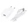 Maxlife MXTC-01 töltő 1x USB 2.1A fehér + USB-C kábel