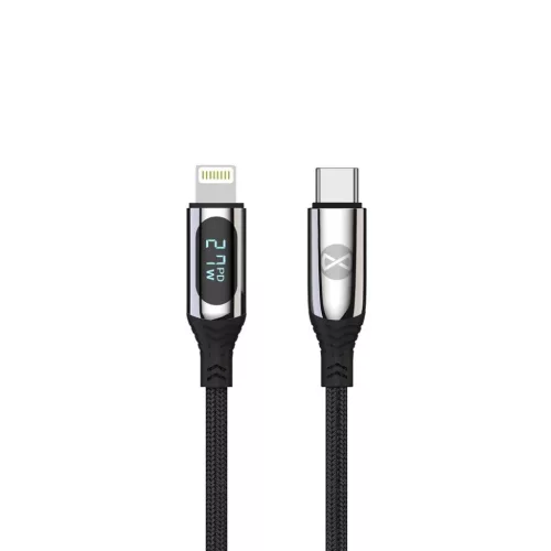 Forever LCD kábel USB-C - Lightning 1,0 m 27W fekete