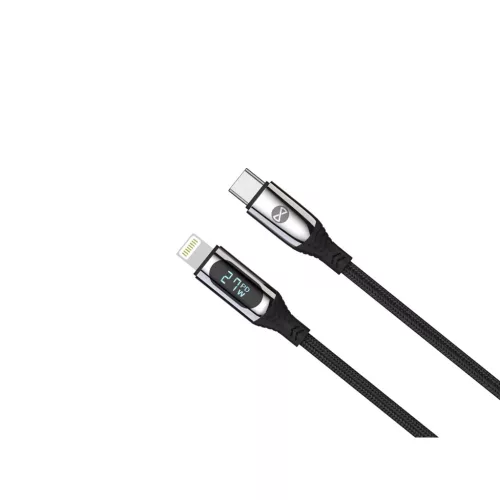 Forever LCD kábel USB-C - Lightning 1,0 m 27W fekete
